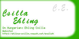 csilla ehling business card